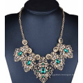 Blue Stone Drop Alloy Necklace (XJW13708)